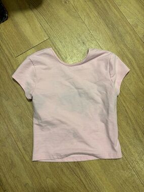 Edikted Light Pink Girls' Short Sleeve Tee